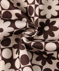Own Saviour Brown Polka Flower Shirt New In