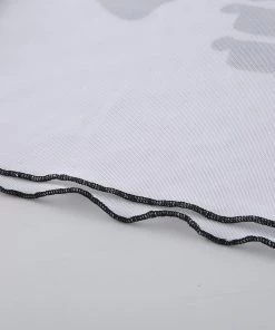 Own Saviour White Ribs Mesh Crop New In