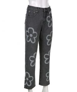 Own Saviour Grey Flower Power Jeans