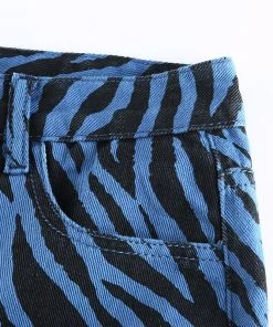 Own Saviour Blue Zebra Jeans Pants