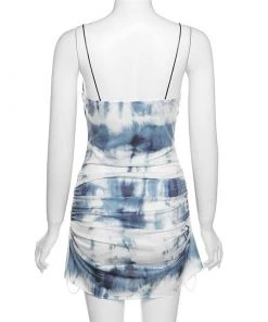 Own Saviour Tie Dye Flared Mini Dress