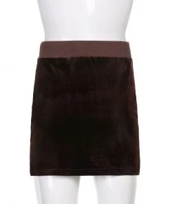Own Saviour Heartbreak Velvet Velour Mini Skirt
