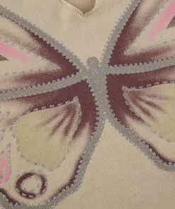 Own Saviour New In Butterfly Raw Hem Crop