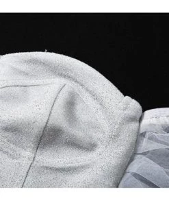 Own Saviour Shimmer Mesh Corset Crop Tees + Tops