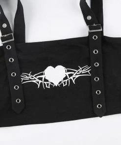 Own Saviour Heart Buckle Crop
