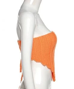 Own Saviour Knitted Point Tube Top
