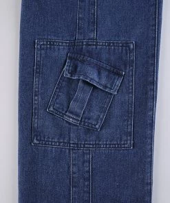 Own Saviour New In Deep Dark Cargo Jeans