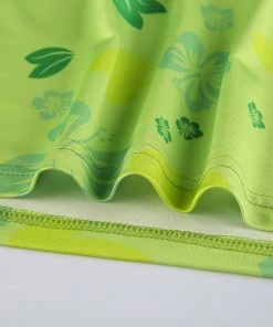 Own Saviour Green Leaf Halter Crop New In