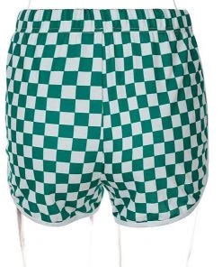 Own Saviour New In Green Checkerboard Shorts