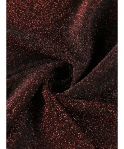 Own Saviour Red Shimmer Split Dress