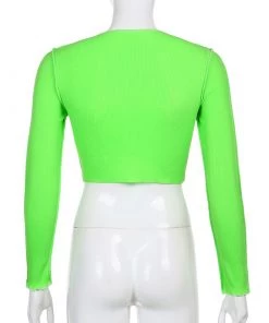 Own Saviour Contrast Tie Up Crop New In