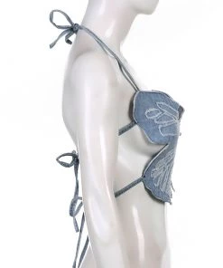 Own Saviour Black/Brown/Blue Butterfly Crop