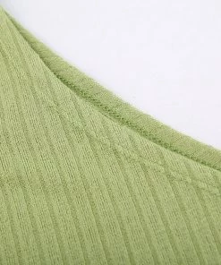 Own Saviour Green Cold Shoulder Point Crop New In