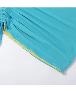 Own Saviour Holo Ruched Halter Dress New In