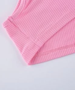 Own Saviour Pink One Shoulder Crop New In