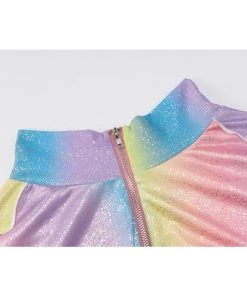 Own Saviour Rainbow Shimmer Playsuit Bodysuits