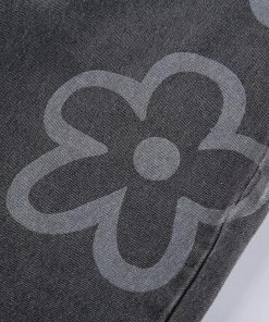 Own Saviour Grey Flower Power Jeans