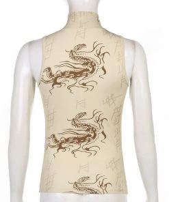 Own Saviour Dragon Turtleneck Tank New In