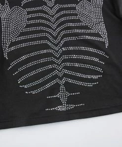 Own Saviour Rhinestone Ribs Crop