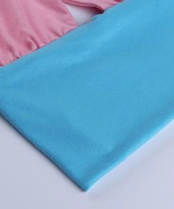 Own Saviour New In Pink Blue Halter Crop