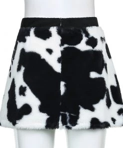 Own Saviour Faux Fur Cow Skirt Skirts