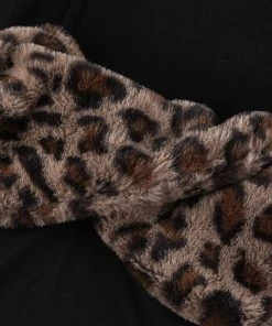 Own Saviour Leopard Faux Fur Turtleneck Top