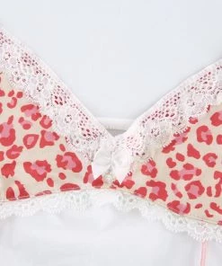 Own Saviour White Leopard Lace Cami