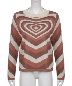 Own Saviour Brown Heart Sweater New In