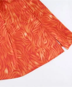Own Saviour Orange Zebra Mini Dress