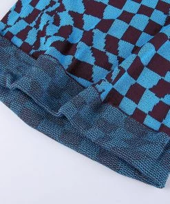 Own Saviour Blue Checkerboard Swirl Pants
