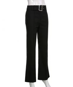 Own Saviour Buckle Slim Flare Pants New In