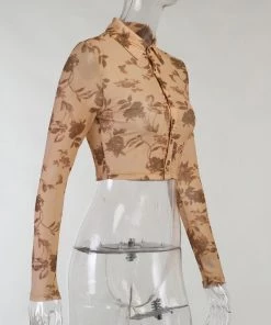 Own Saviour Floral Mesh Shirt