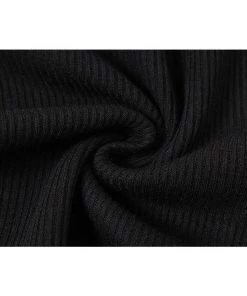 Own Saviour Black Semi Sheer Point Crop Tees + Tops