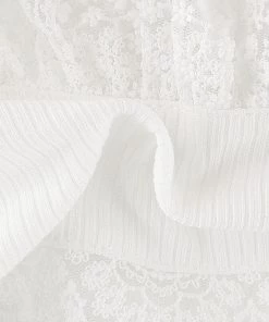 Own Saviour Tees + Tops White Frill Bow Crop