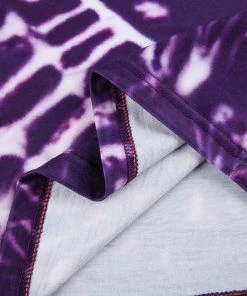 Own Saviour Purple Heart Tie Dye Crop Tees + Tops