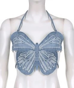 Own Saviour Black/Brown/Blue Butterfly Crop