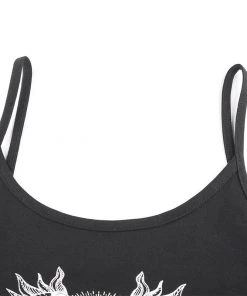 Own Saviour Sun Moon Cami Crop Tees + Tops