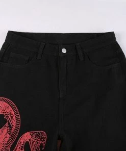 Own Saviour New In Black Snake Jeans