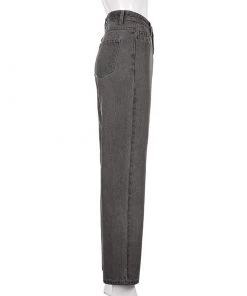 Own Saviour Grey Heart Cut Out Jeans