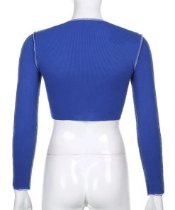 Own Saviour Contrast Tie Up Crop New In