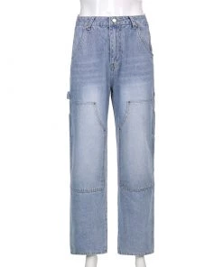 Own Saviour Light Wash Cargo Jeans