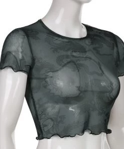 Own Saviour New In Mesh Dragon Crop