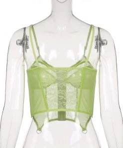 Own Saviour Neon Lace Corset Crop