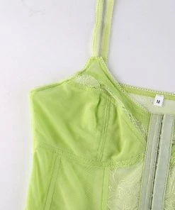 Own Saviour Neon Lace Corset Crop