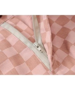 Own Saviour Pink Plaid Flare Pants New In