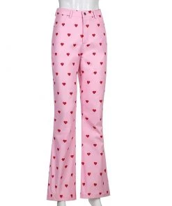 Own Saviour Heart Flare Pants