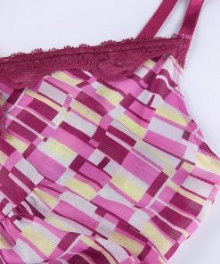 Own Saviour Purple Grid Cami Crop New In