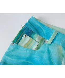 Own Saviour Blue Marble Pants