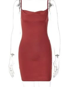Own Saviour Dresses + Sets Cowl Neck Bodycon Mini Dress
