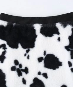 Own Saviour Faux Fur Cow Skirt Skirts